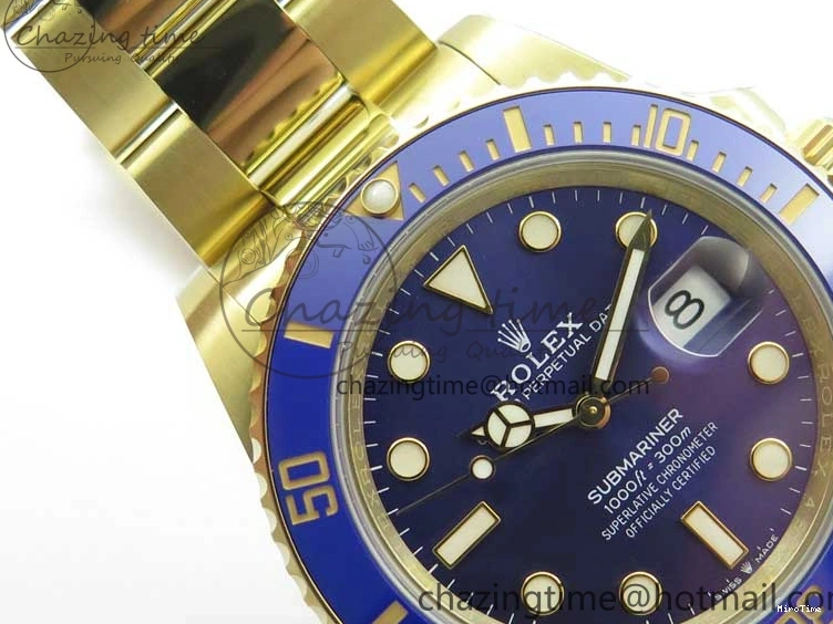 MiroTime 0506 Submariner 41mm 126618 LB YG BP Maker Best Edition Blue Dial on YG Bracelet DailyWear 2572